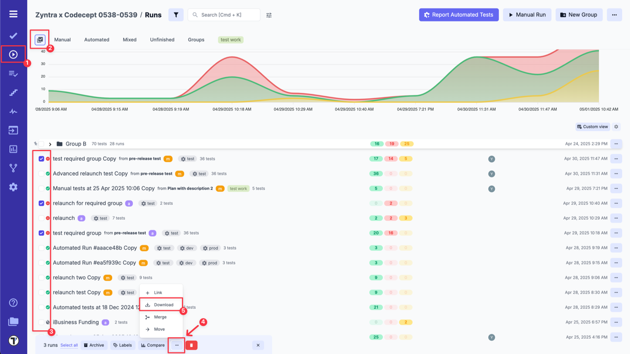Testomat.io - export as Spreadsheet