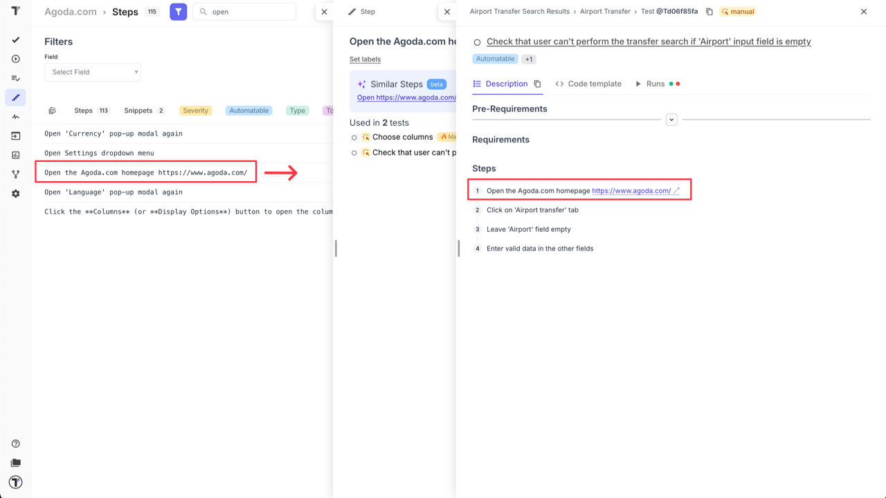 Testomat.io - Merge Steps